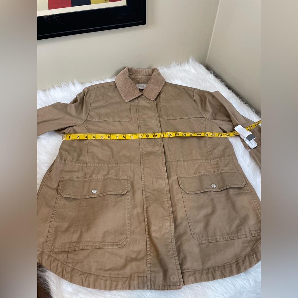 New Loft Cotton Field Barn Chore Coat Women's Tan Large - Picture 7 of 13